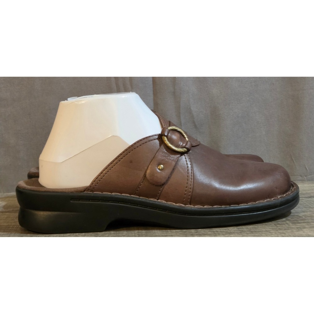 Clarks Collection Patty Keren Slip On Clogs Womens Size 7.5 Brown
